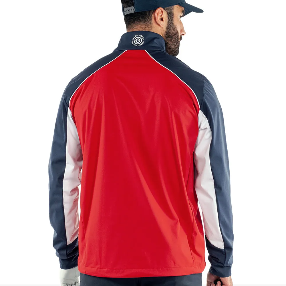 Own the Moment Galvin Green Laurent Windproof Pullover Jacket - Red/Navy
