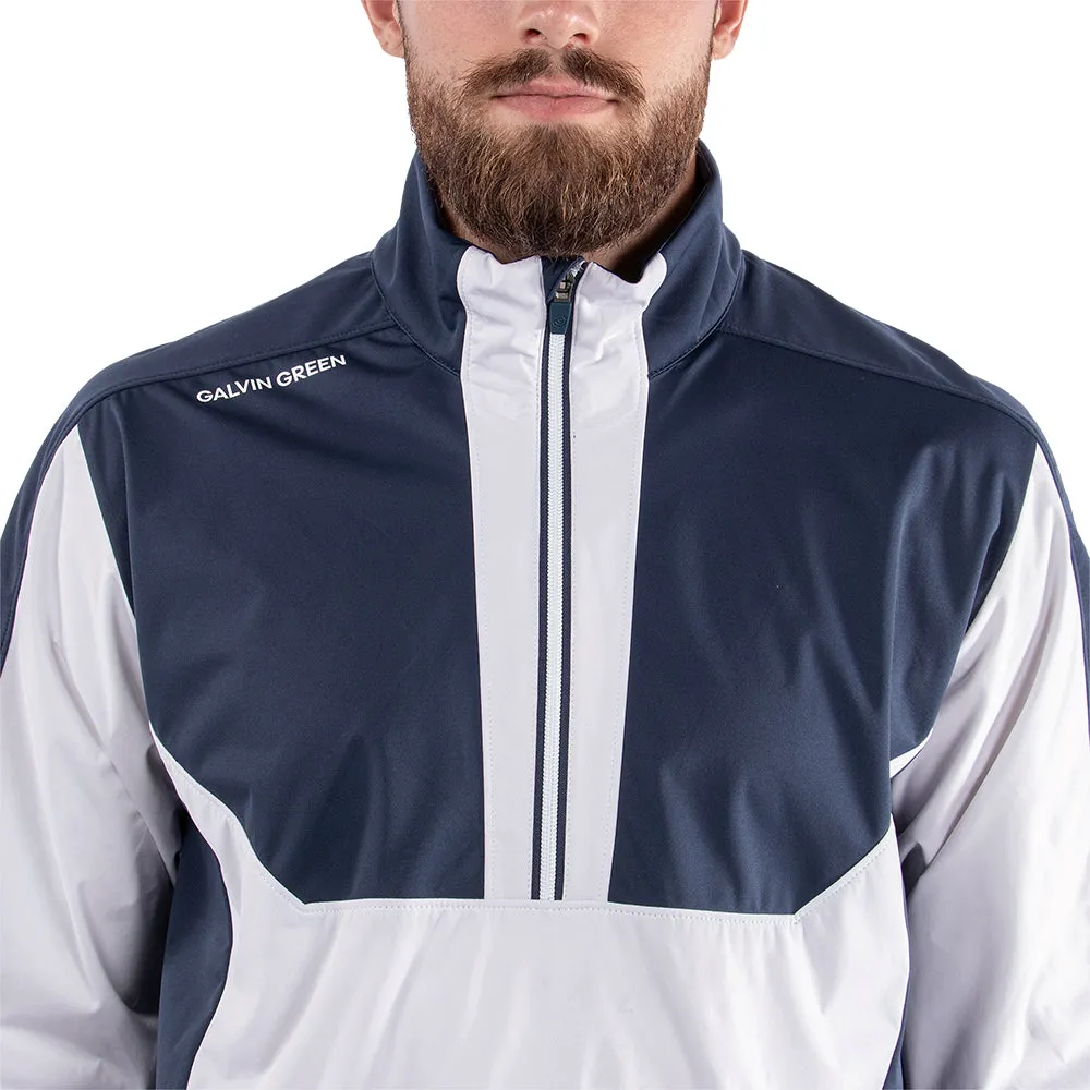 Galvin Green Lawrence Windstopper 1/4 Zip Pullover - White/Navy Push Beyond Limits