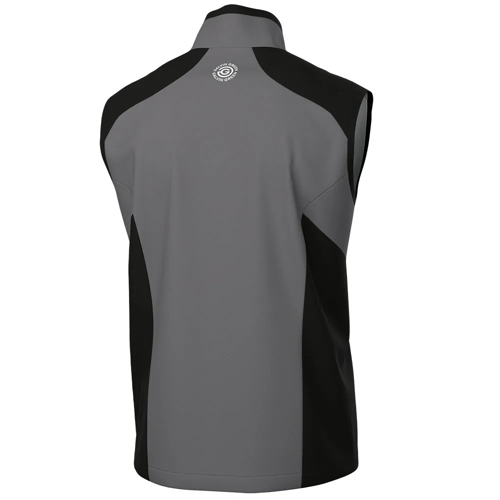 Galvin Green Leo Windproof Gilet - Forged Iron/Black Back To School Sale