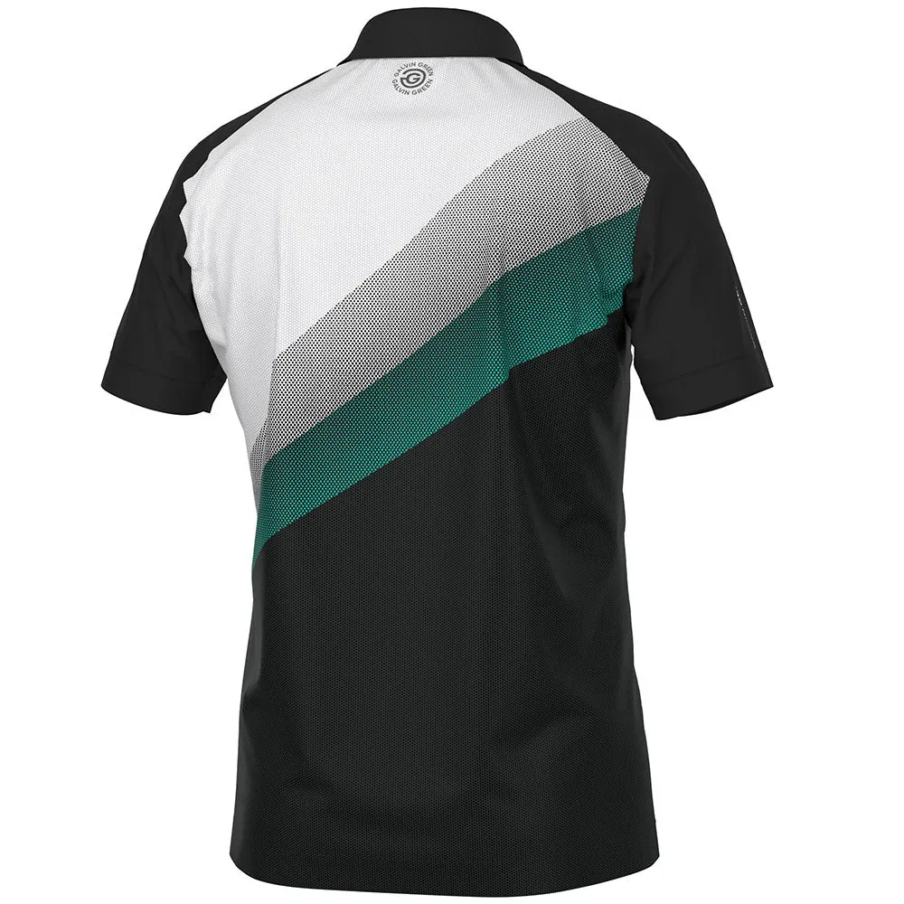 Galvin Green Macoy Polo Shirt - Black/Atlantis Green Black Friday Sale Steal