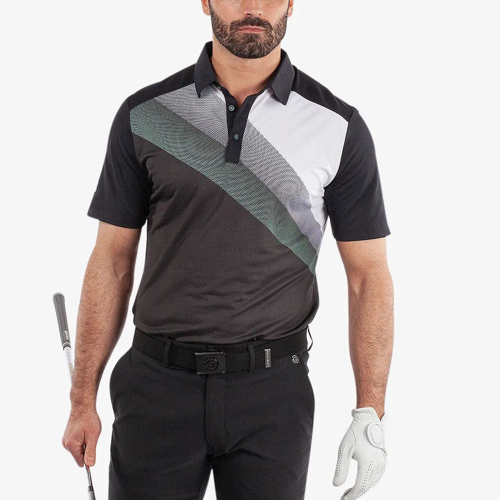 Galvin Green Macoy Polo Shirt - Black/Atlantis Green Dare to Lead Big Savings