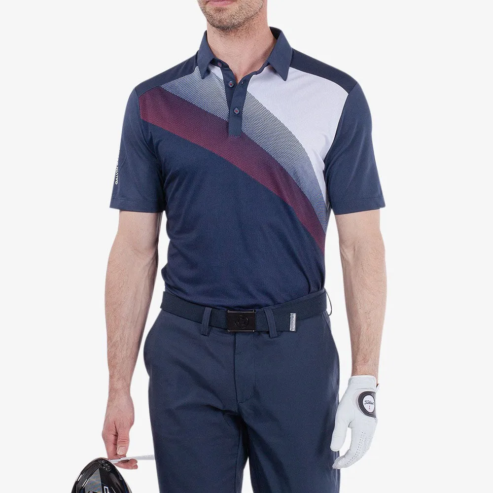 Galvin Green Macoy Polo Shirt - Navy/Red Loud Looks, Smooth Moves