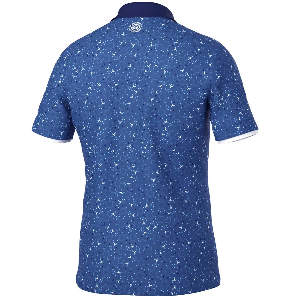 Galvin Green Mannix Polo Shirt - Blue/Navy Fearlessly You Exclusive Deal