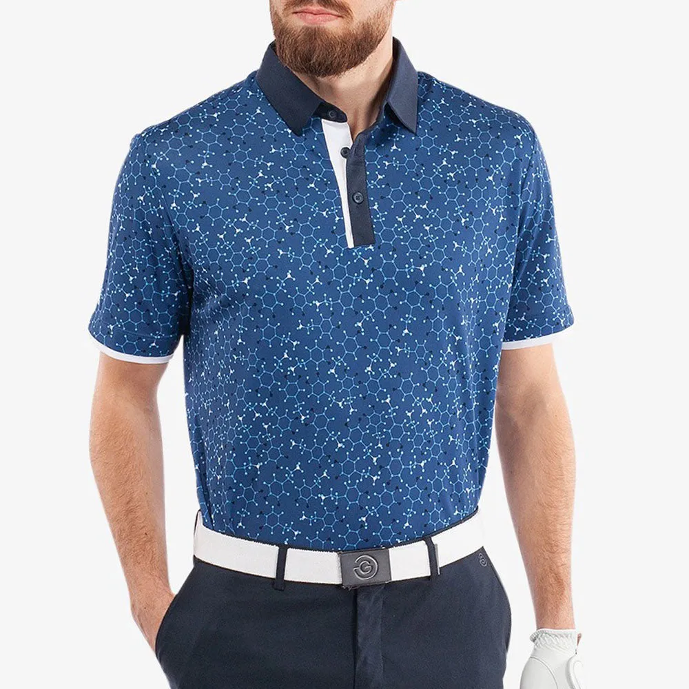 Galvin Green Mannix Polo Shirt - Blue/Navy Walk with Purpose Autumn Sale