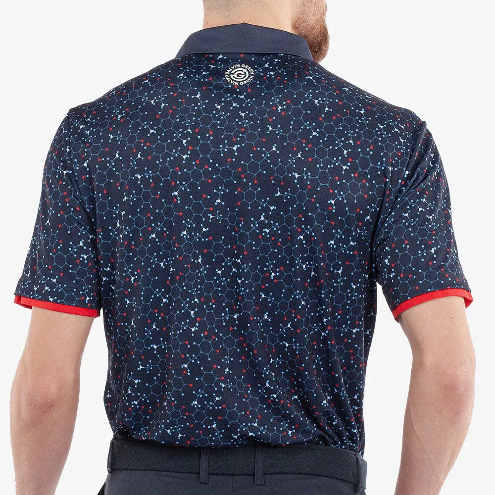 Own the Moment The Fast Lane Choice Galvin Green Mannix Polo Shirt - Navy/Red