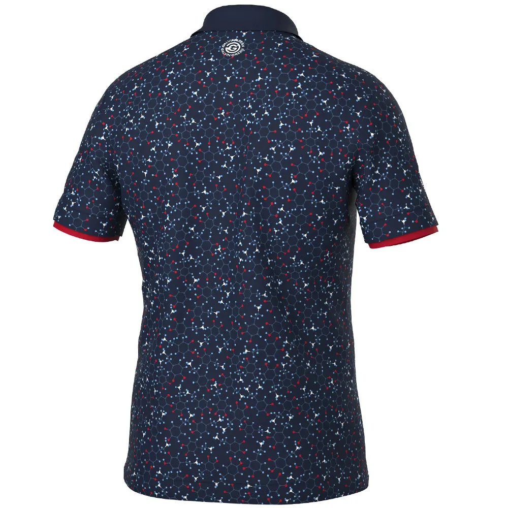Galvin Green Mannix Polo Shirt - Navy/Red Stride with Confidence Independence Day Sale
