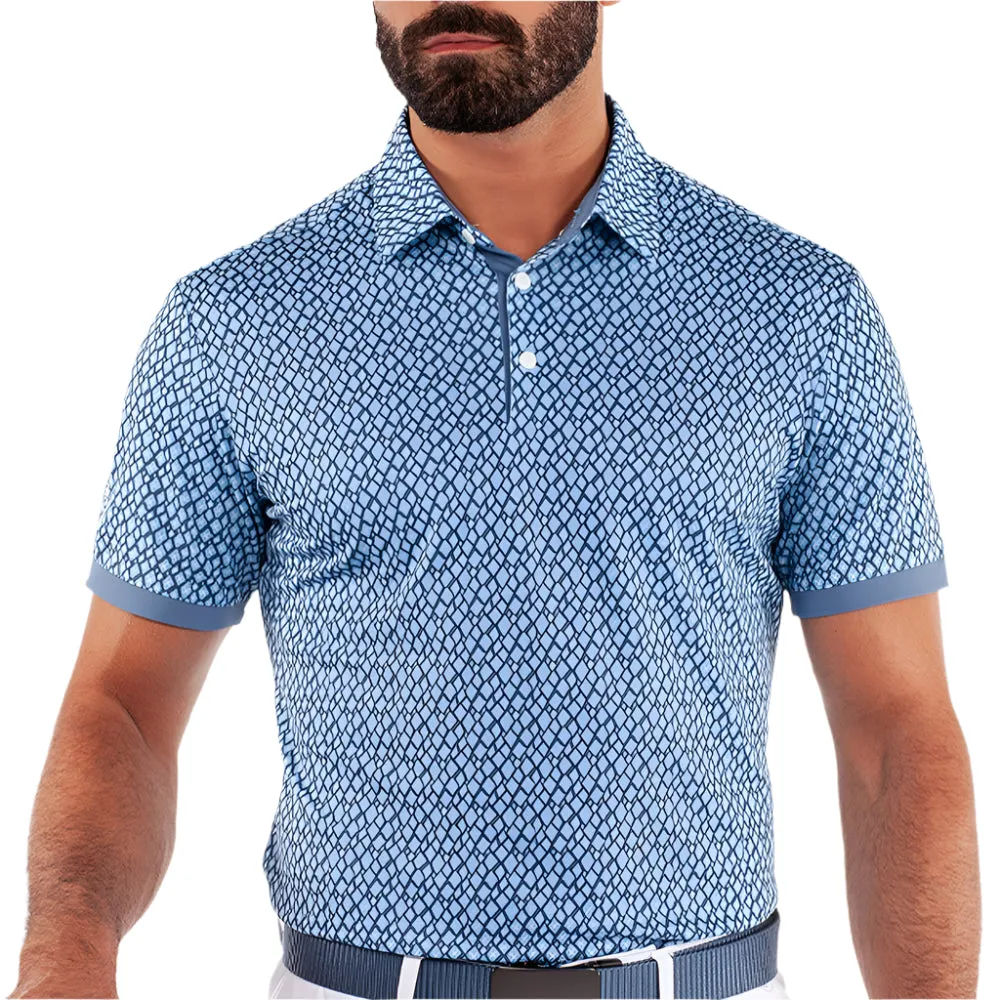 Back To School Sale Valentine's Day Sale Galvin Green Manuel Polo Shirt - Moonlight Blue/White