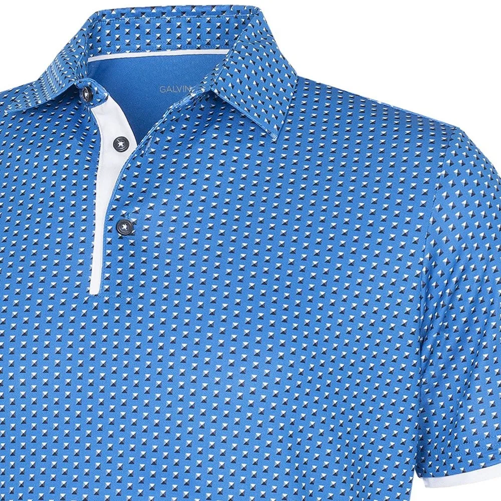 Be Unstoppable Christmas Day Sale Galvin Green Mark V8  Polo Shirt - Blue/White