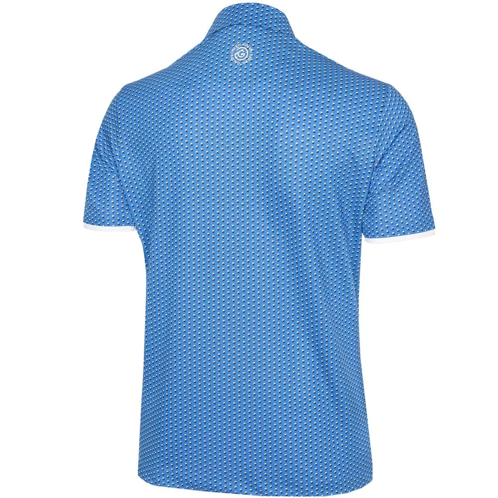 Loud Looks, Smooth Moves Galvin Green Mark V8  Polo Shirt - Blue/White