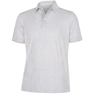 Galvin Green Mark V8  Polo Shirt - Cool Grey/White Walk with Purpose