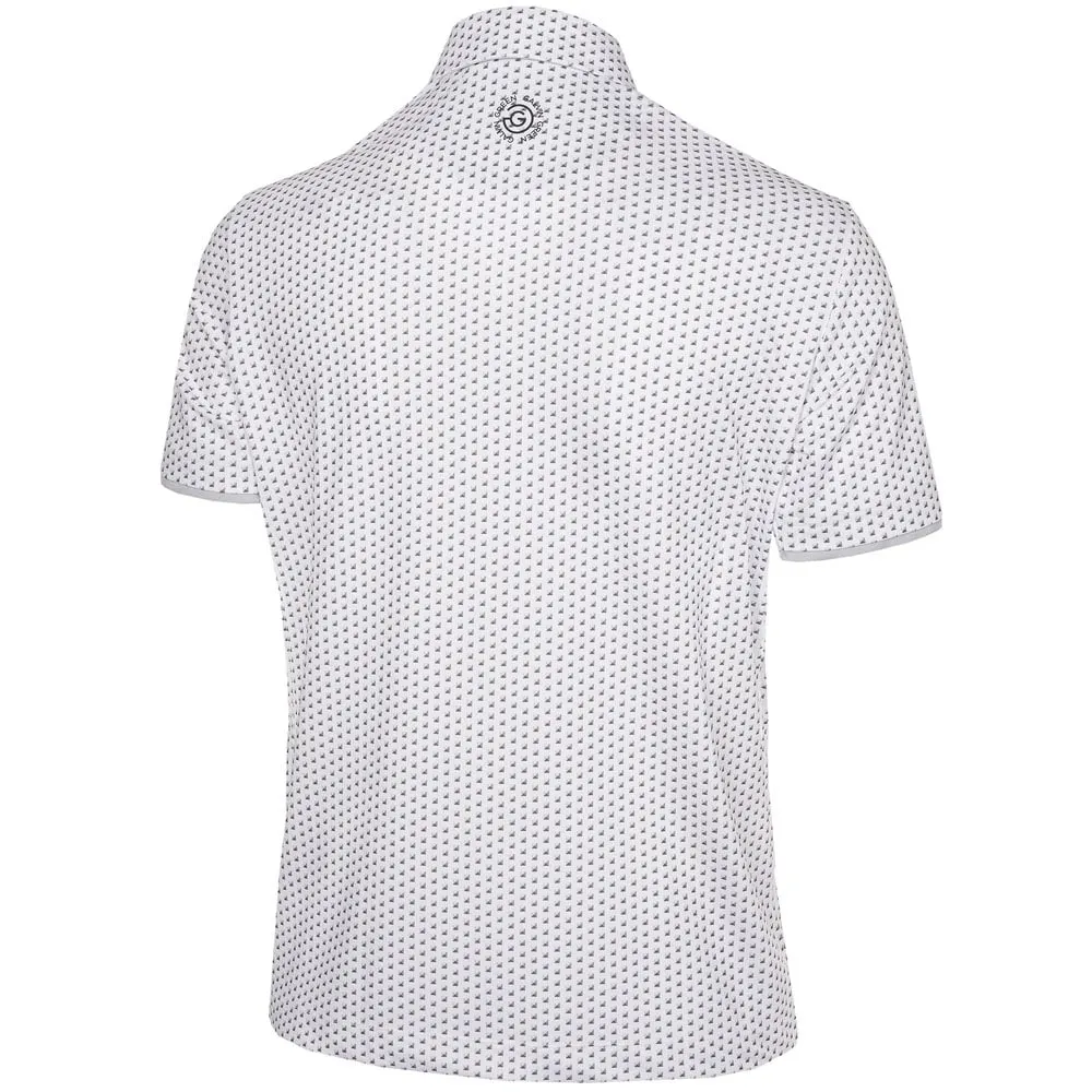 Galvin Green Mark V8  Polo Shirt - Cool Grey/White Power Every Step Father's Day Sale