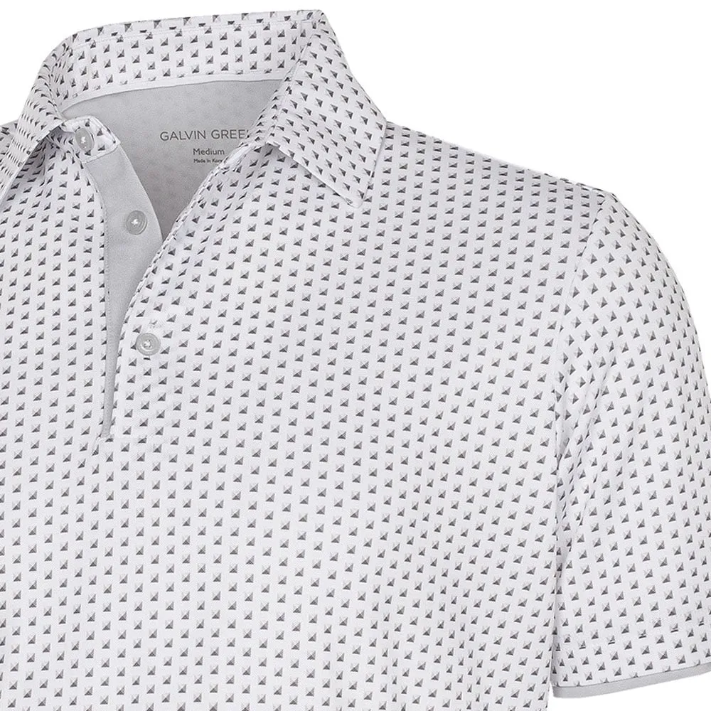 Performance Unleashed All Eyes on You Galvin Green Mark V8  Polo Shirt - Cool Grey/White