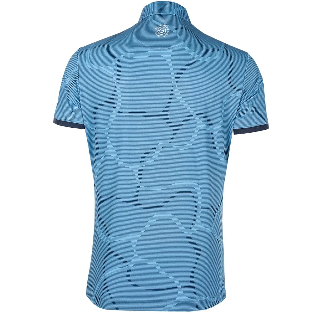 Galvin Green Markos Ventil8  Polo Shirt - Ensign Blue/Navy Walk with Power Make a Statement