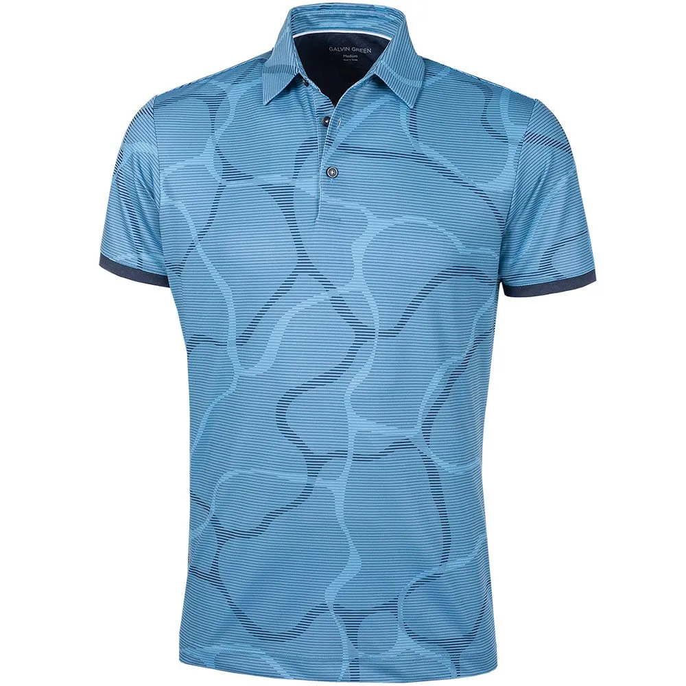 Galvin Green Markos Ventil8  Polo Shirt - Ensign Blue/Navy Born to Stand Out Define Your Own Way