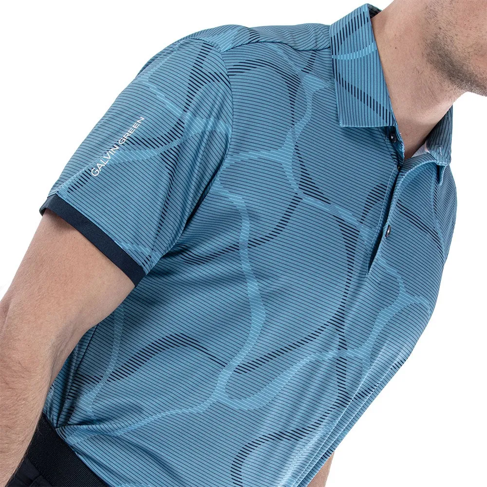 Christmas Day Sale Black Friday Exclusive Galvin Green Markos Ventil8  Polo Shirt - Ensign Blue/Navy