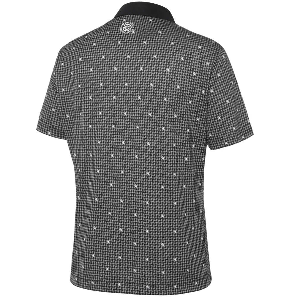 Galvin Green Marley Polo Shirt - Sharkskin/Black Mother's Day Sale Special Offer
