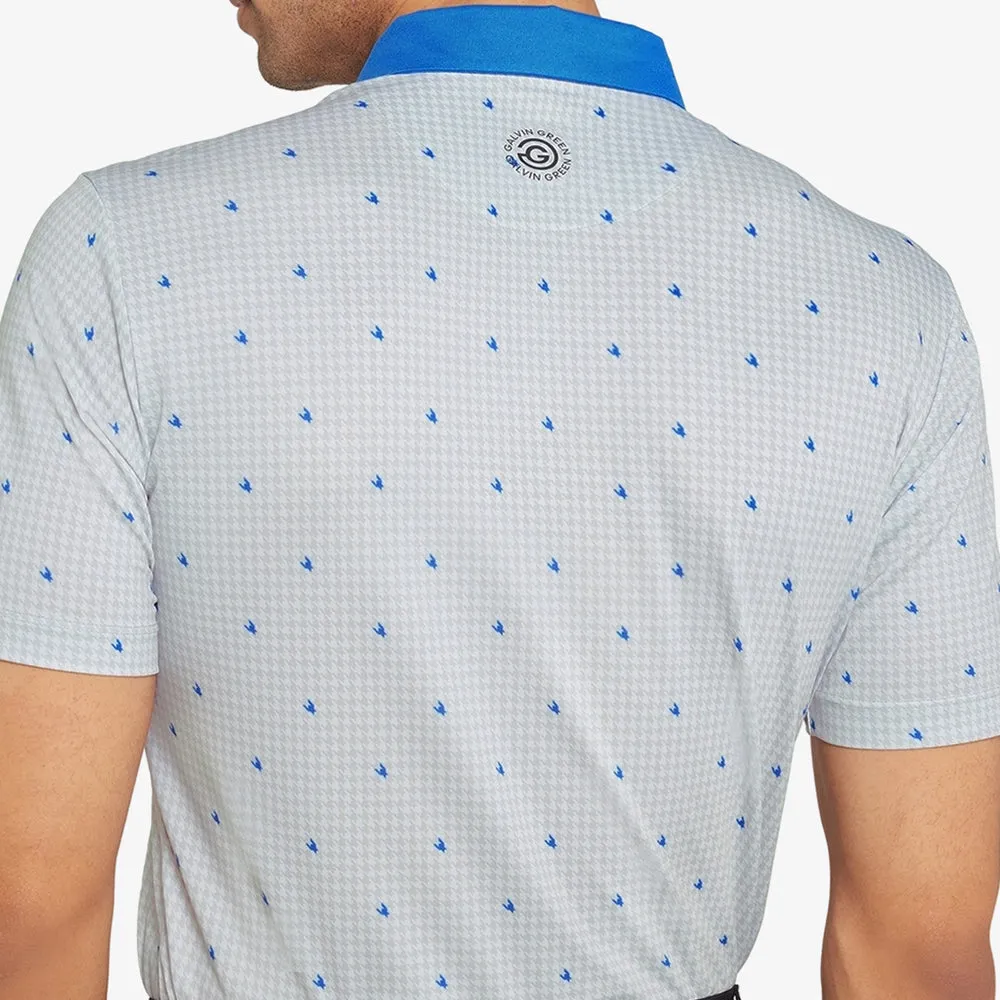 Break Boundaries Stay in Motion Galvin Green Marley Polo Shirt - White/Royal Blue