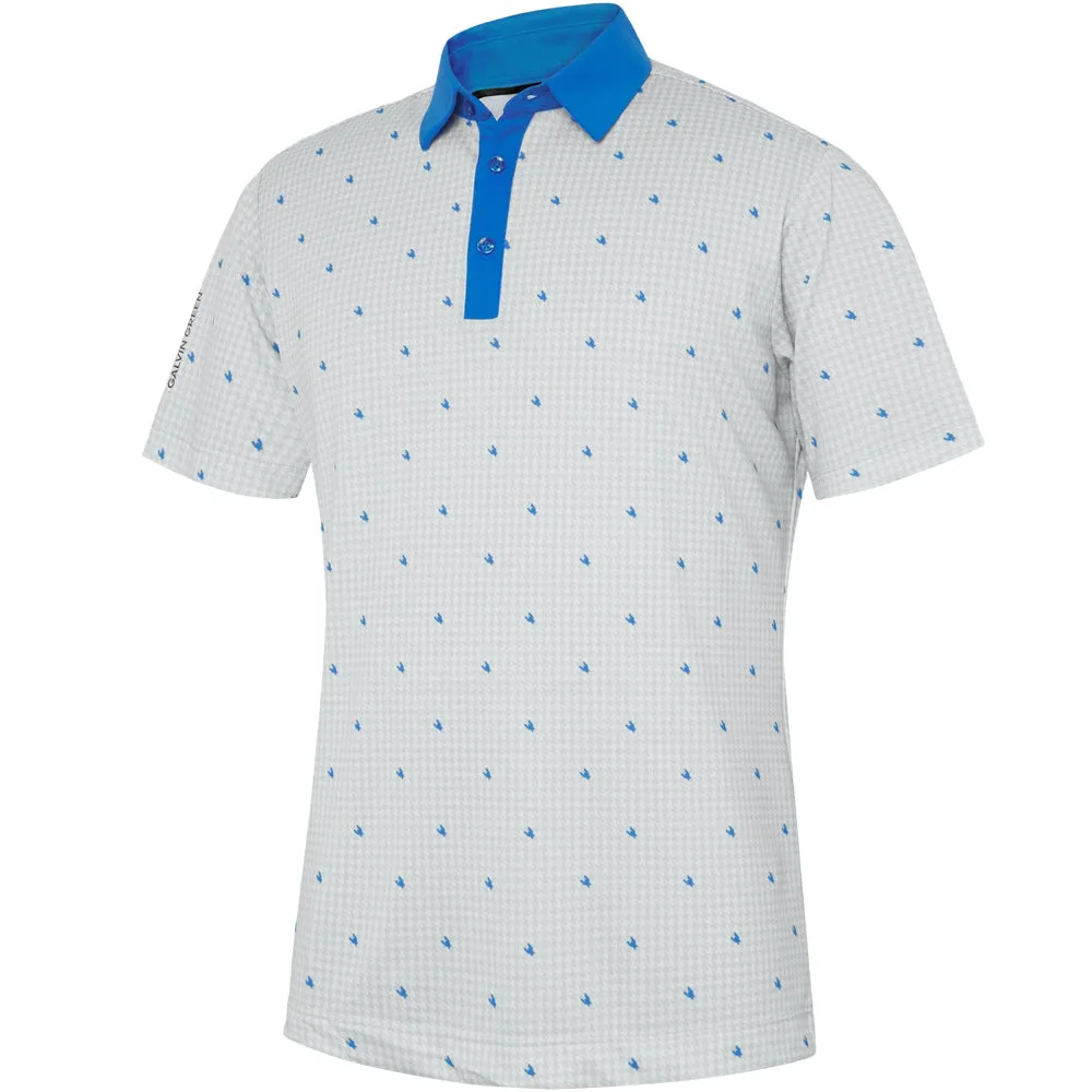Galvin Green Marley Polo Shirt - White/Royal Blue Unapologetically You