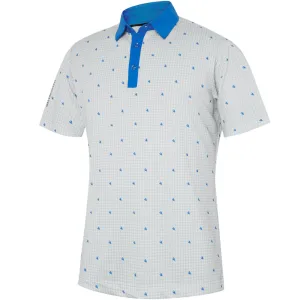 Galvin Green Marley Polo Shirt - White/Royal Blue Unapologetically You