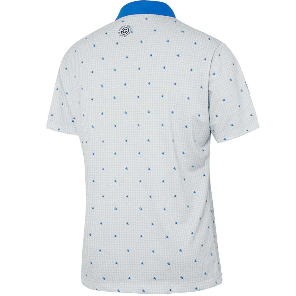 Built to Move You Galvin Green Marley Polo Shirt - White/Royal Blue