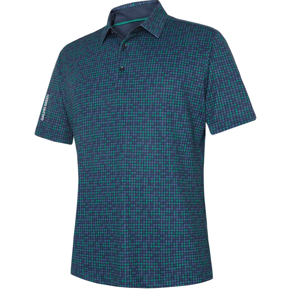 Galvin Green Marlo Polo Shirt - Navy/Golf Green Stay in Motion Dress from the Feet Up