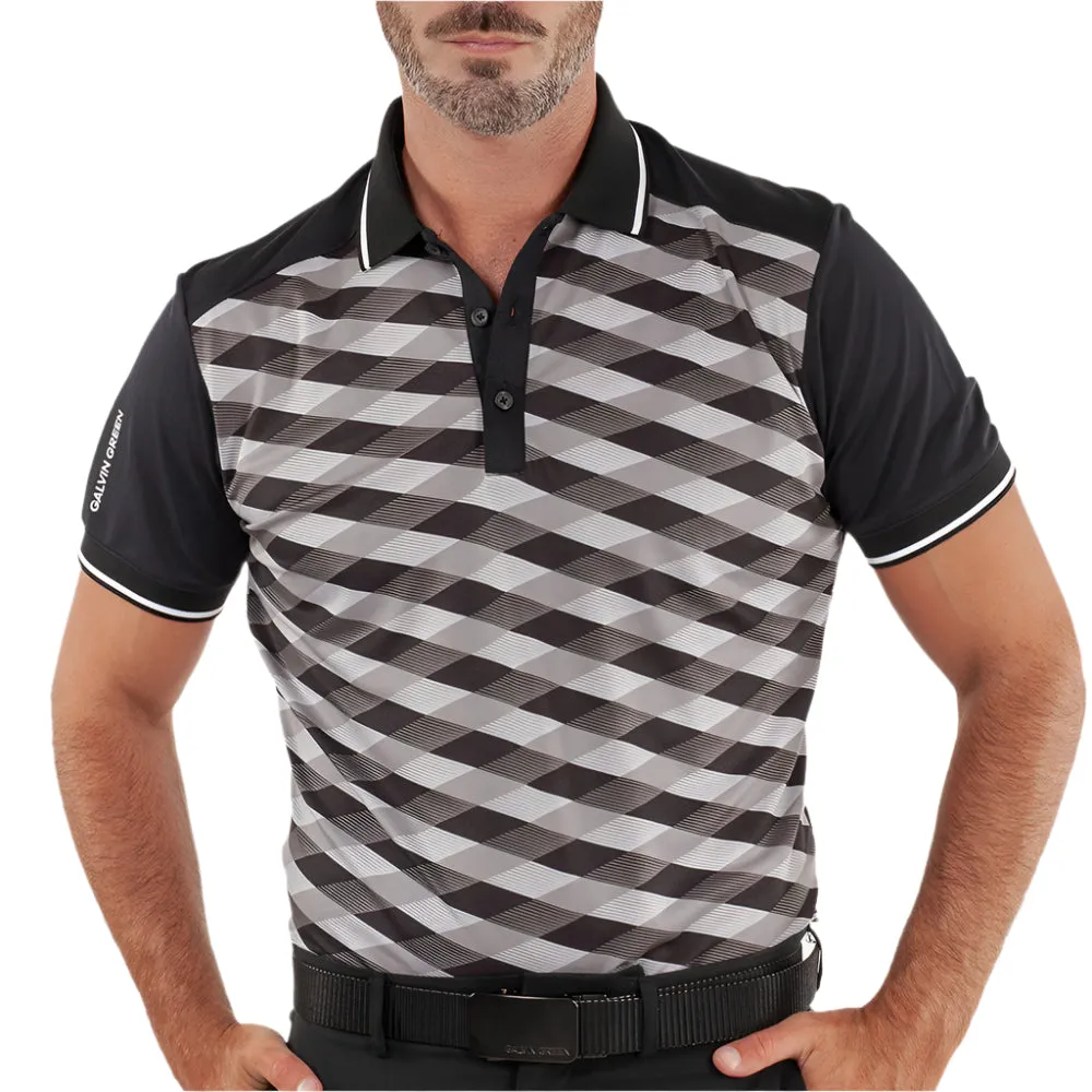 Galvin Green Marlon Polo Shirt - Black/Sharkskin Great Value
