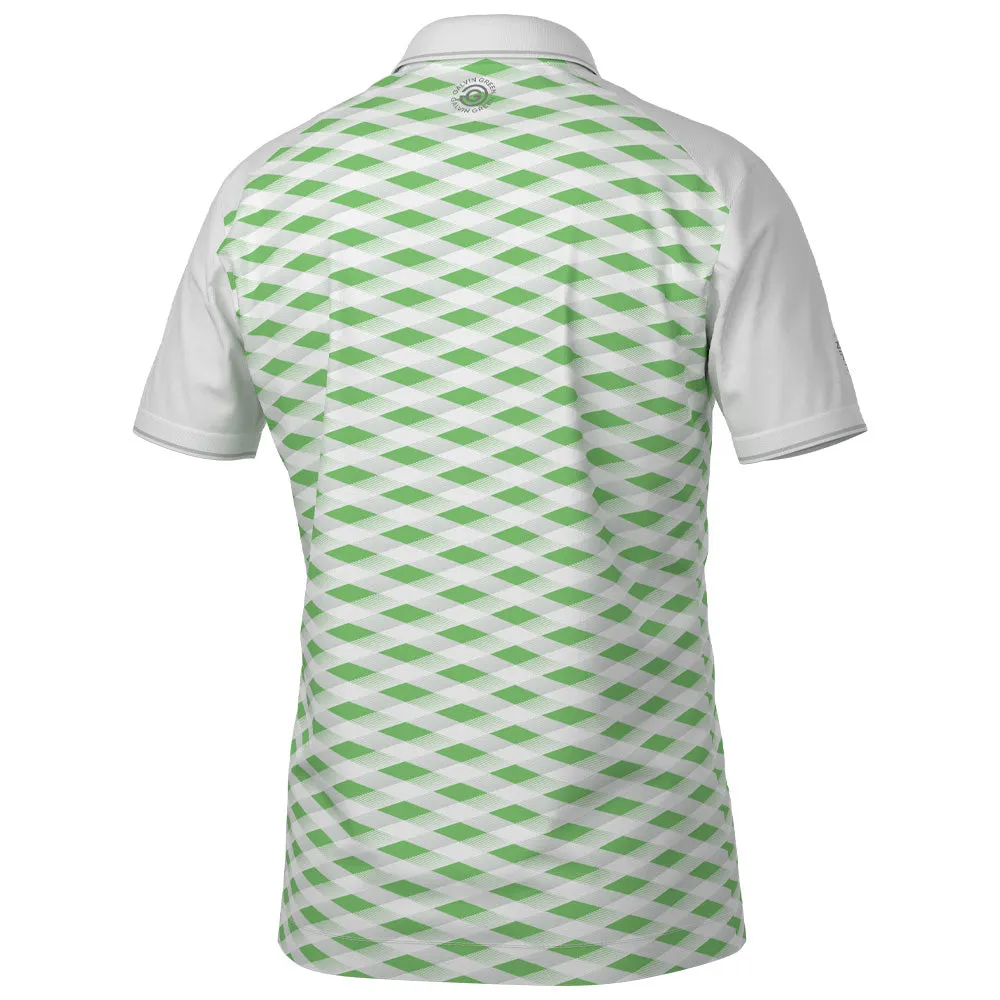 Winter Sale Clearance Sale Galvin Green Marlon Polo Shirt - White/Fresh Green