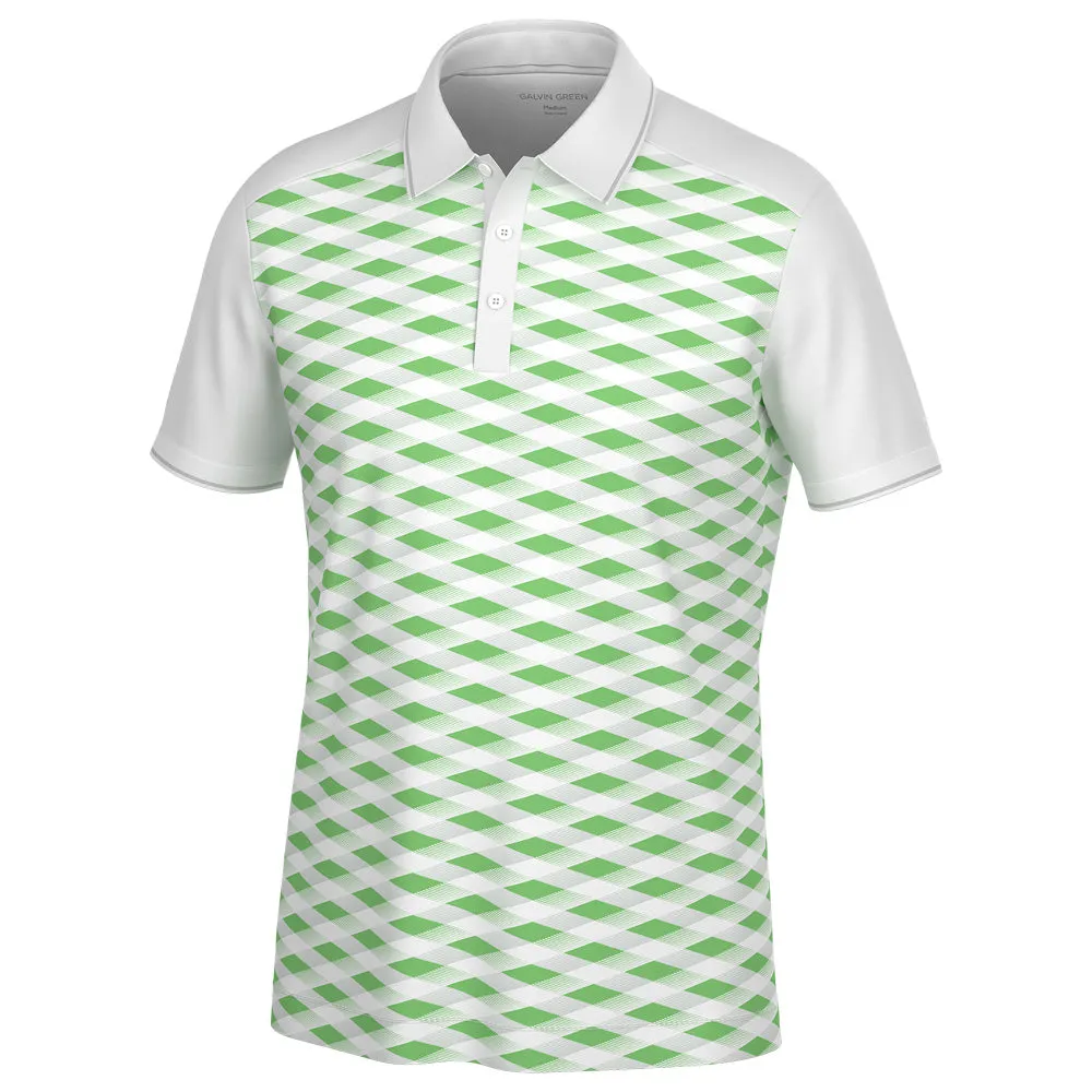 The Fast Lane Choice Galvin Green Marlon Polo Shirt - White/Fresh Green