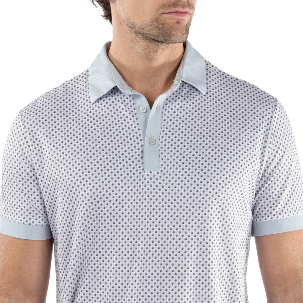Step Into Strength Born to Stand Out Galvin Green Mate Polo Shirt - White/Cool Grey