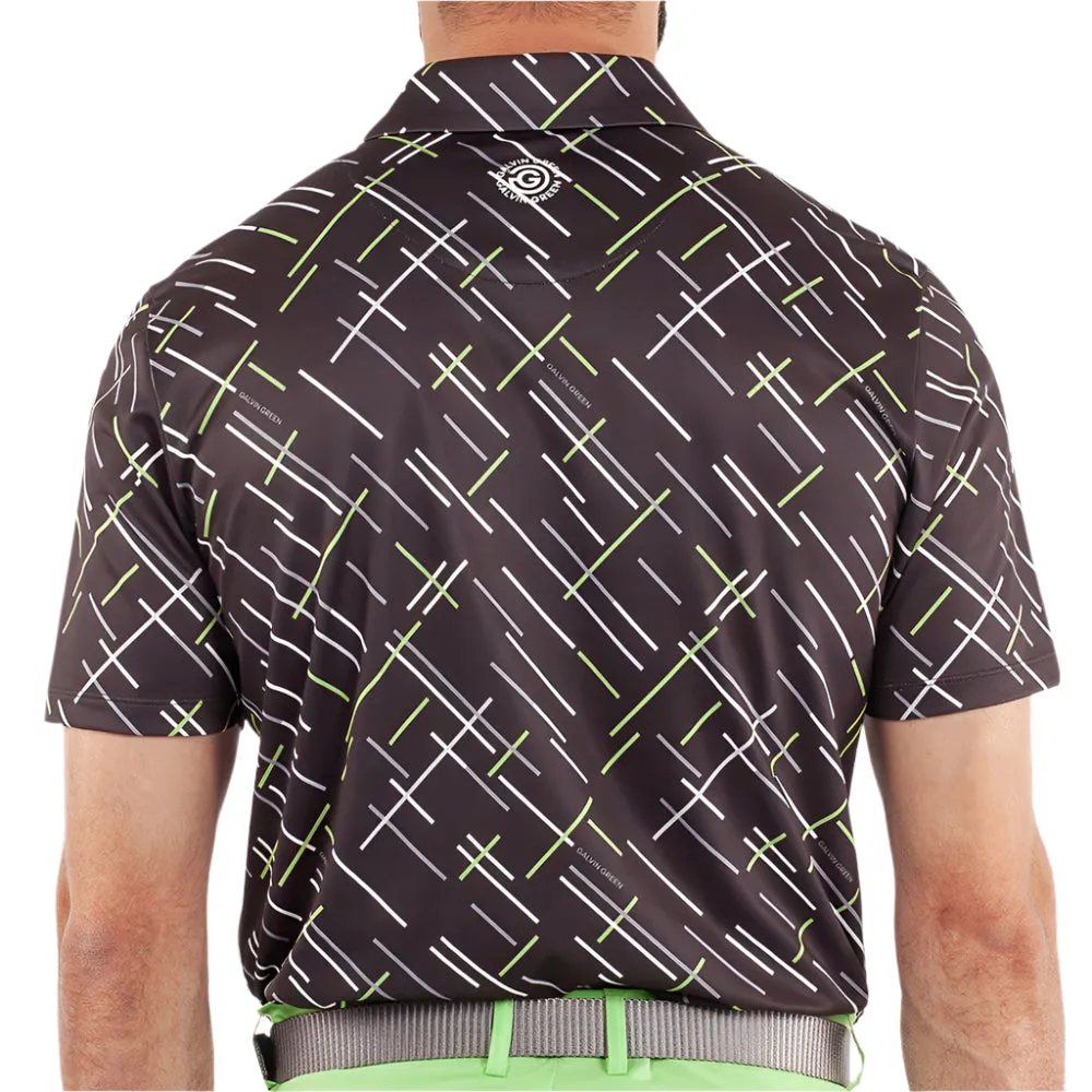 Galvin Green Mathias Polo Shirt - Black/Fresh Green Empower Your Journey