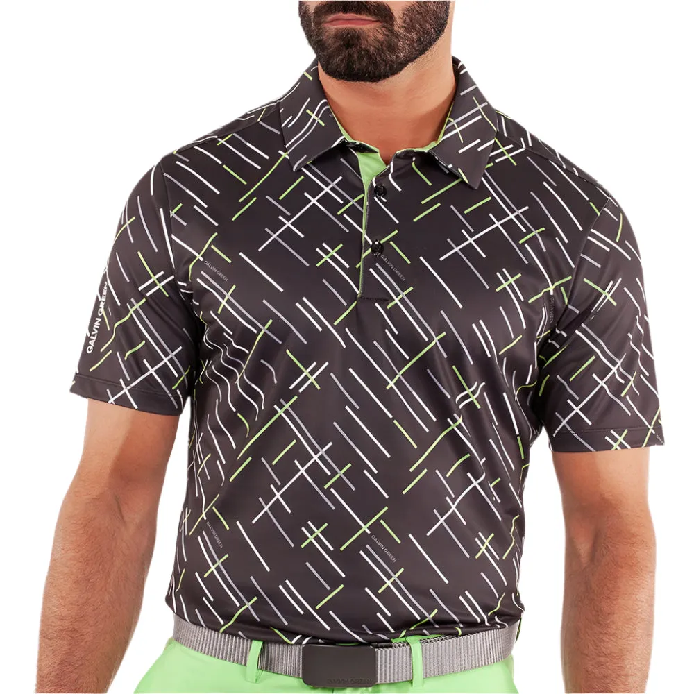 Galvin Green Mathias Polo Shirt - Black/Fresh Green Biggest Sale of the Year