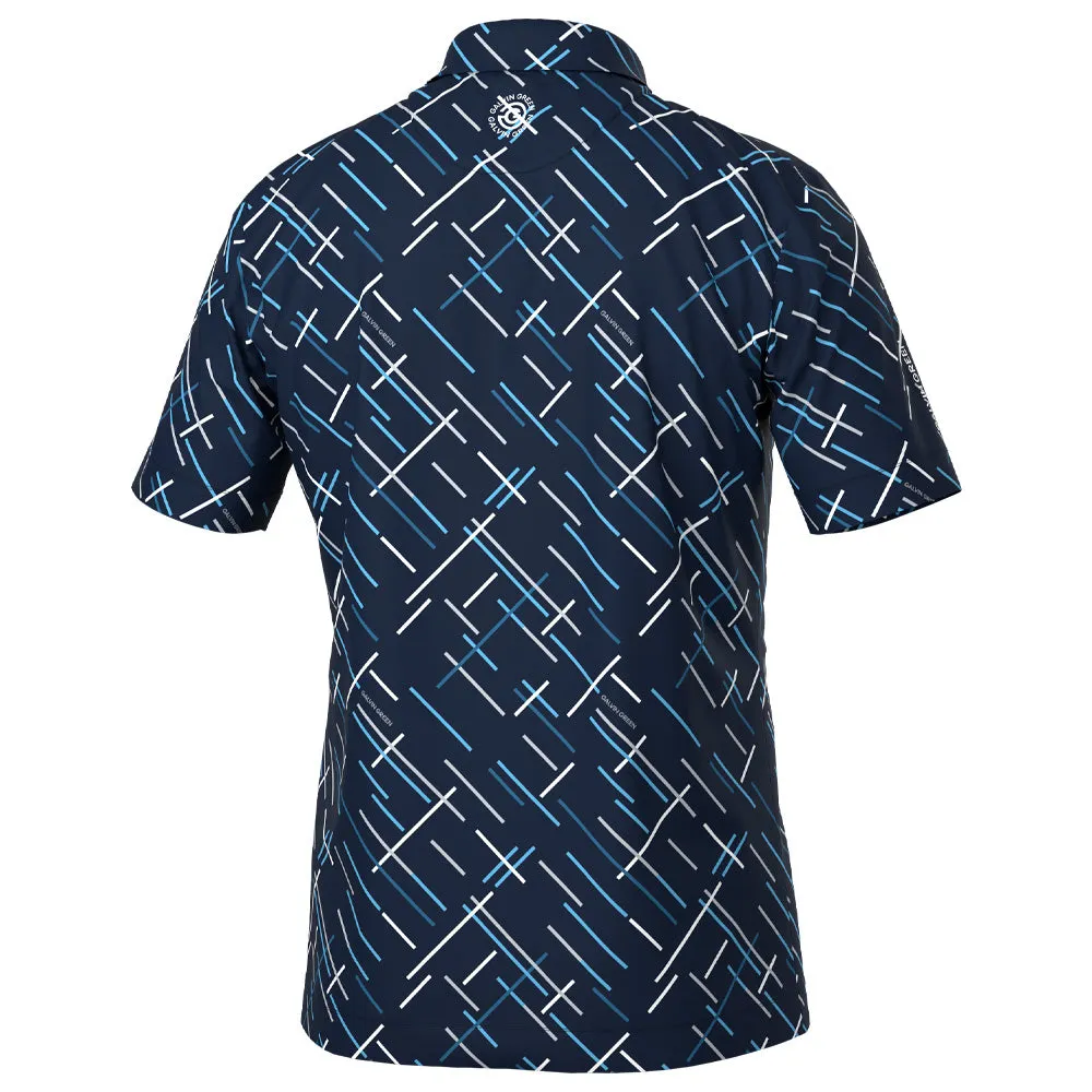 Galvin Green Mathias Polo Shirt - Navy/Moonlight Blue Born to Stand Out Dress from the Feet Up