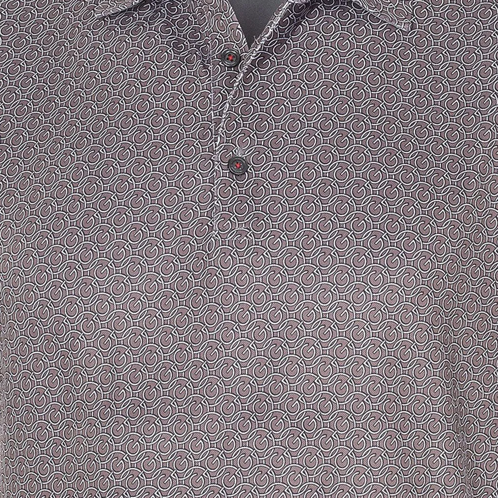 Style Meets Power Galvin Green Mauro V8  Polo Shirt - Sharkskin/White