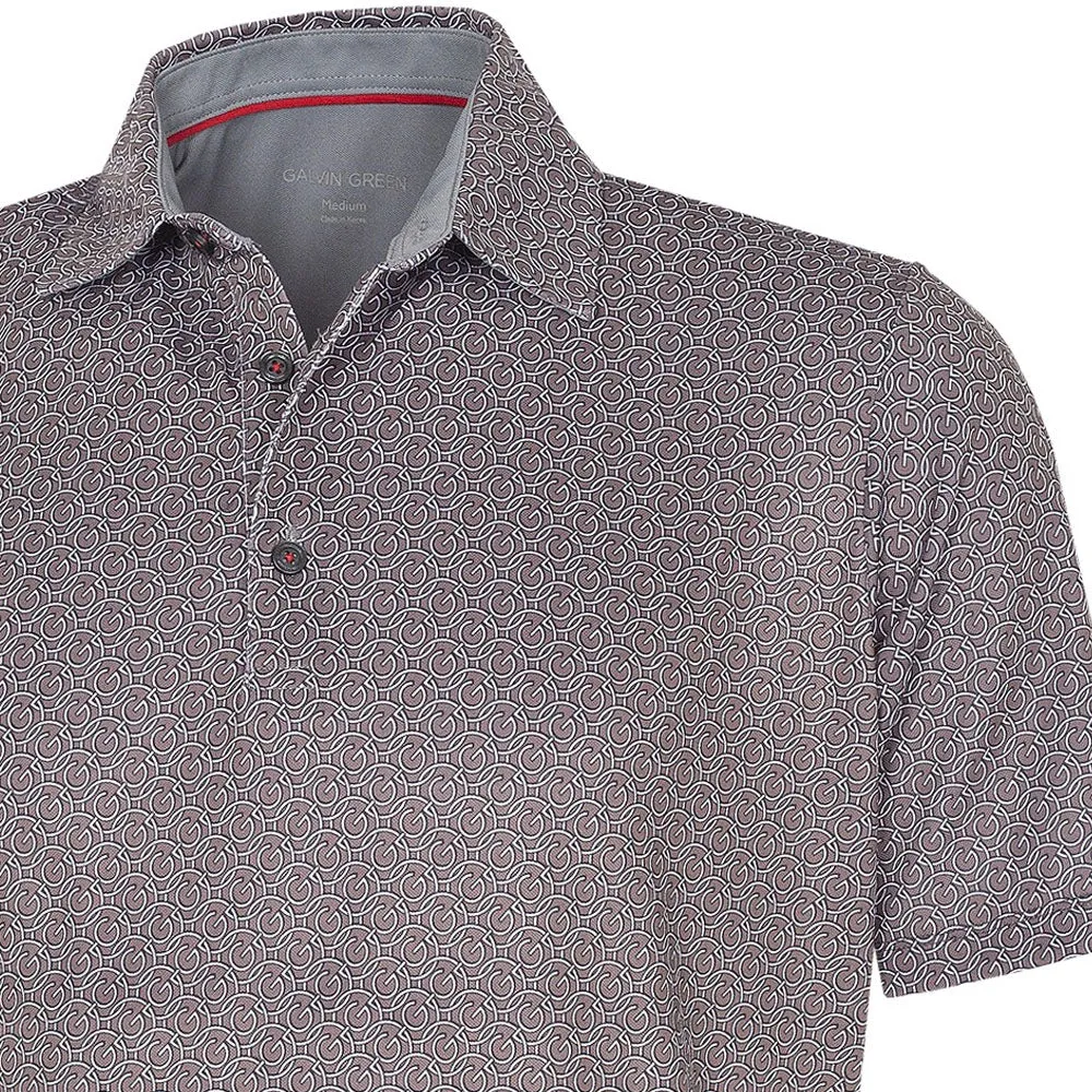 Dare to Lead Christmas Day Sale Galvin Green Mauro V8  Polo Shirt - Sharkskin/White