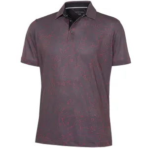 Built to Move You Galvin Green Maverick V8  Polo Shirt - Forged Iron/Red