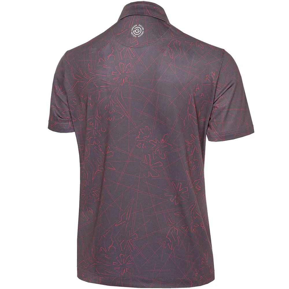 Own the Vibe Galvin Green Maverick V8  Polo Shirt - Forged Iron/Red