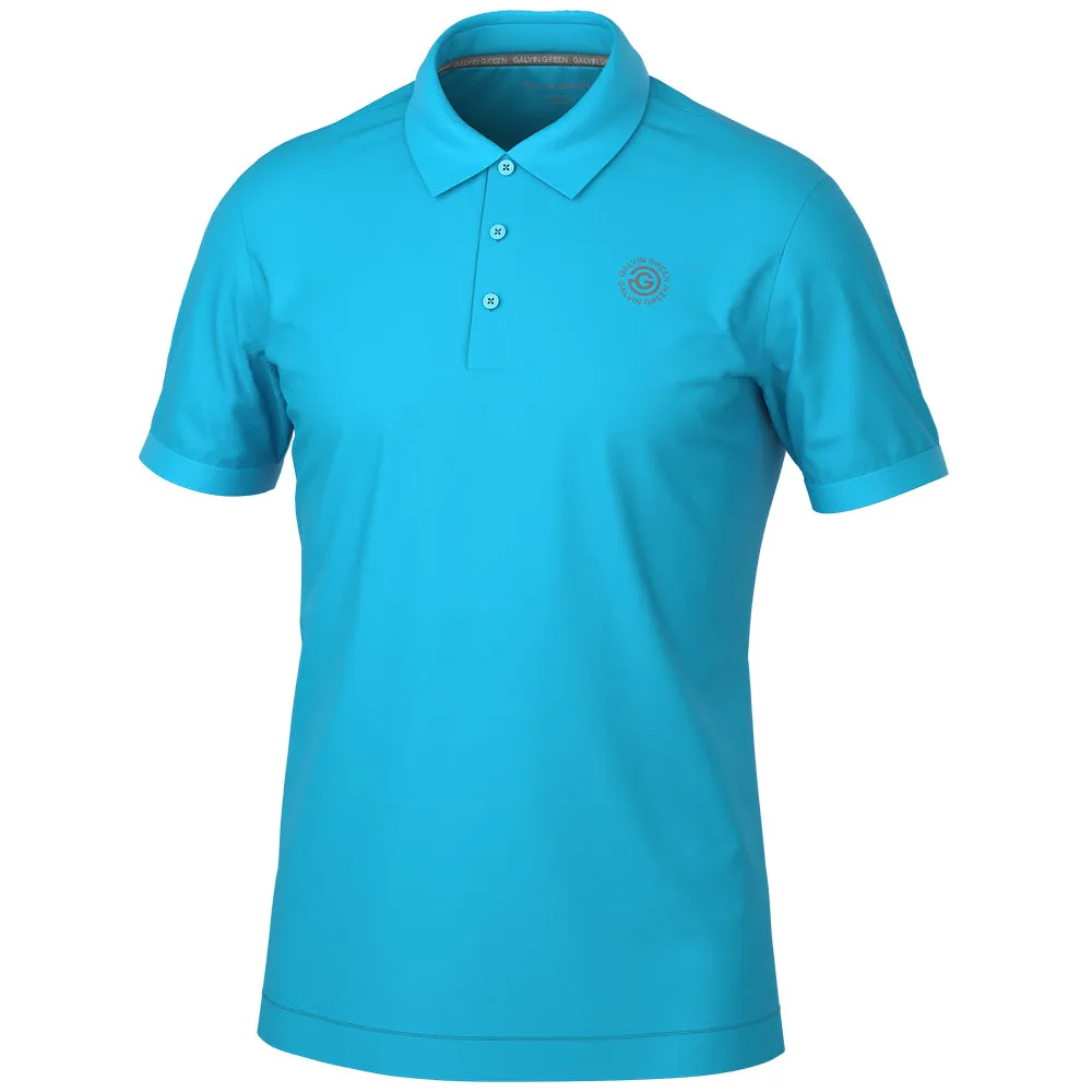 Galvin Green Maximilian Polo Shirt - Aqua Black Friday Deal Own the Moment