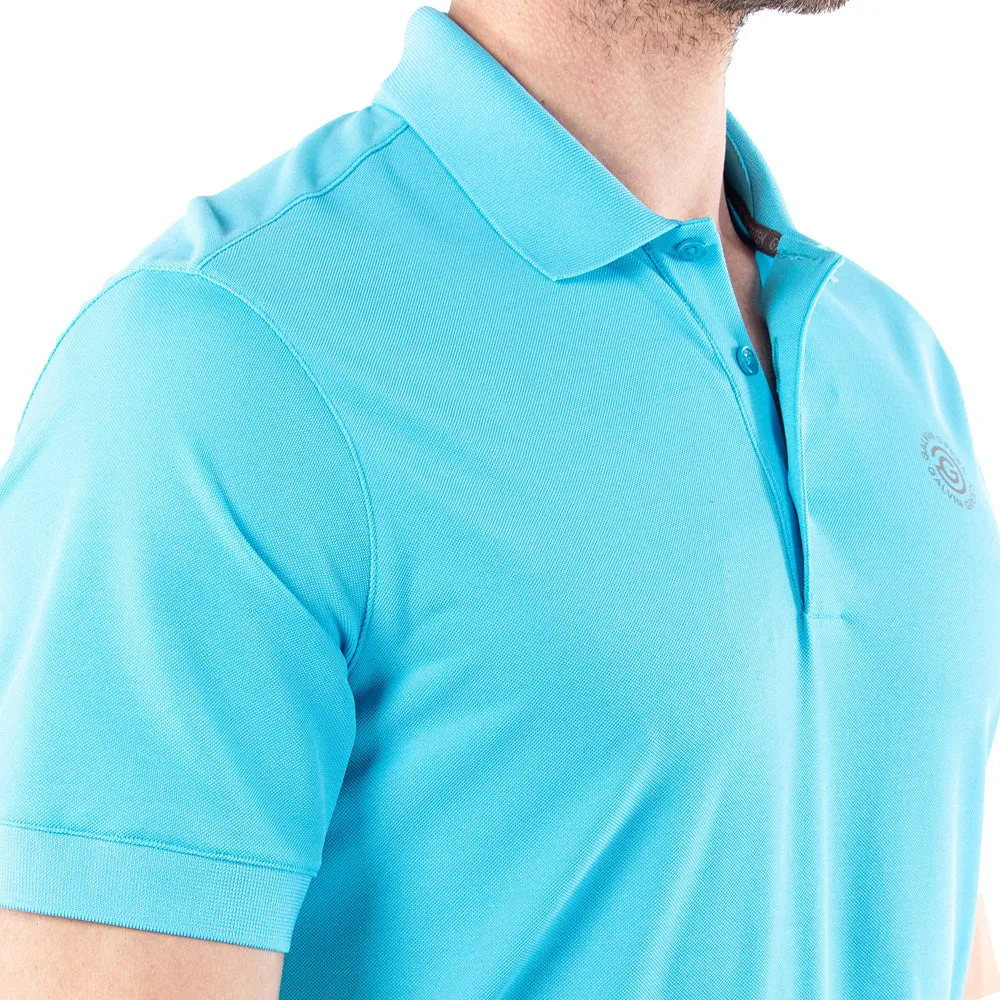 Galvin Green Maximilian Polo Shirt - Aqua Steal