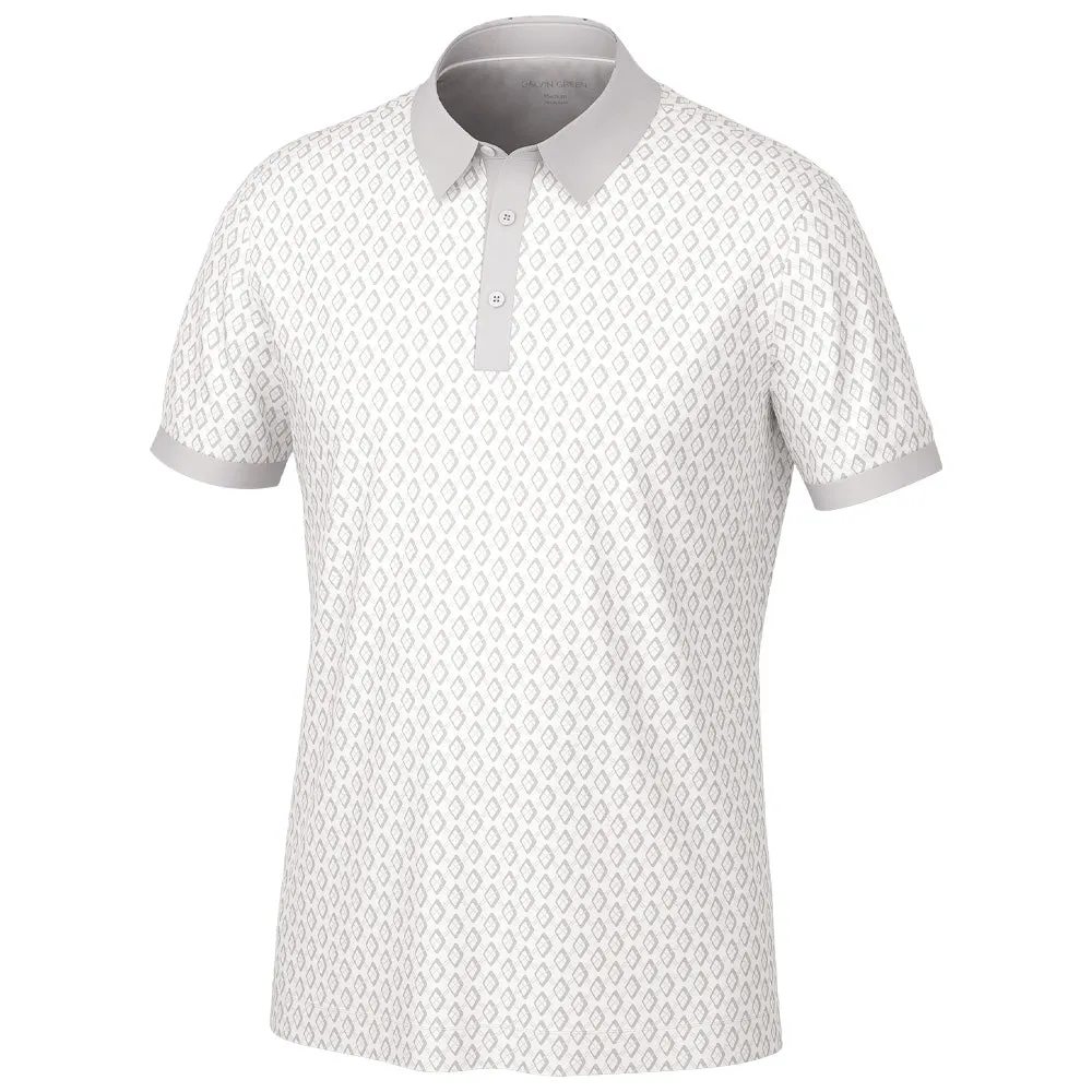 Galvin Green Maxwell Polo Shirt - Cool Grey/White Black Friday Sale Style Meets Power