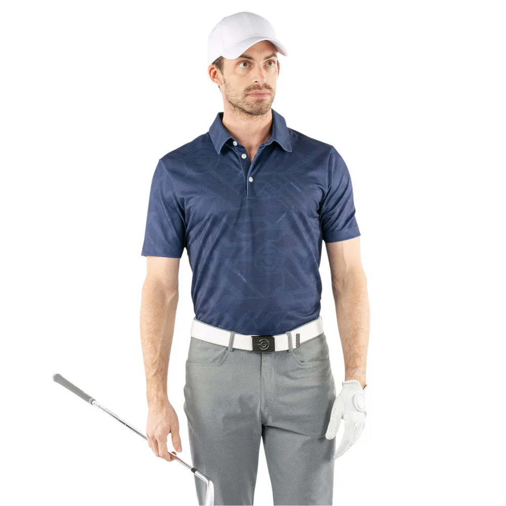Galvin Green Maze Polo Shirt - Navy Independence Day Sale Rise Every Time