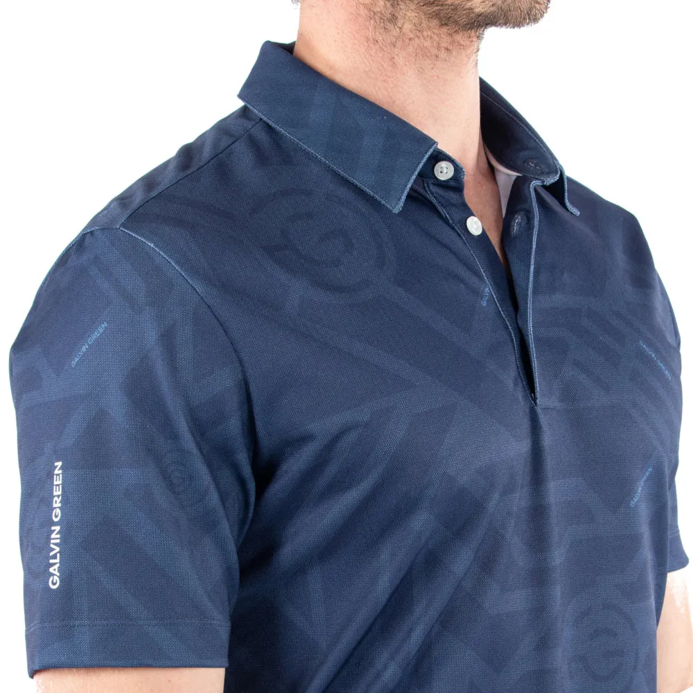 Galvin Green Maze Polo Shirt - Navy Loud Looks, Smooth Moves