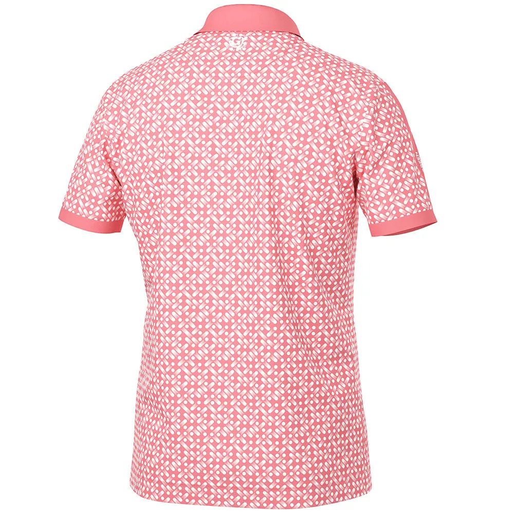 Galvin Green Melvin Polo Shirt - Coral/White Walk with Power Winter Sale