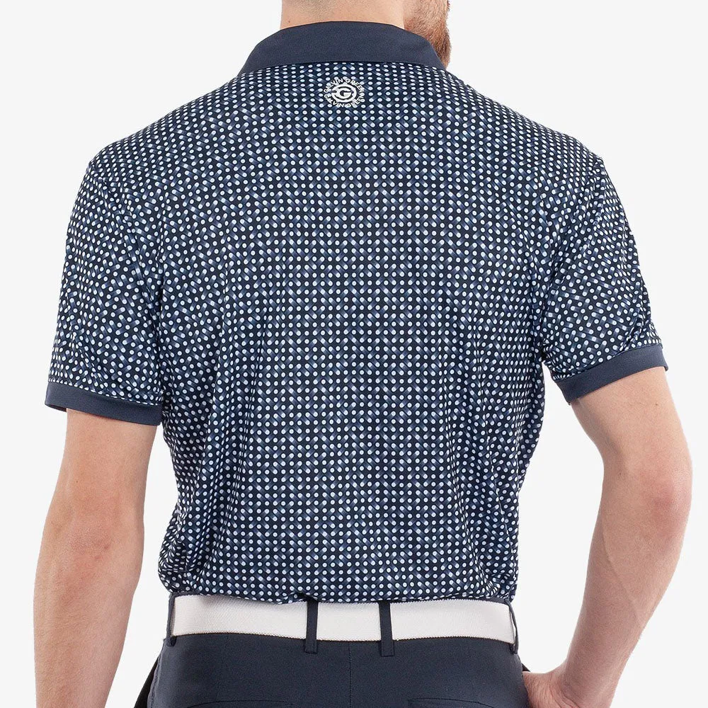 Step into the Beat Rise Every Time Galvin Green Melvin Polo Shirt - Navy/White