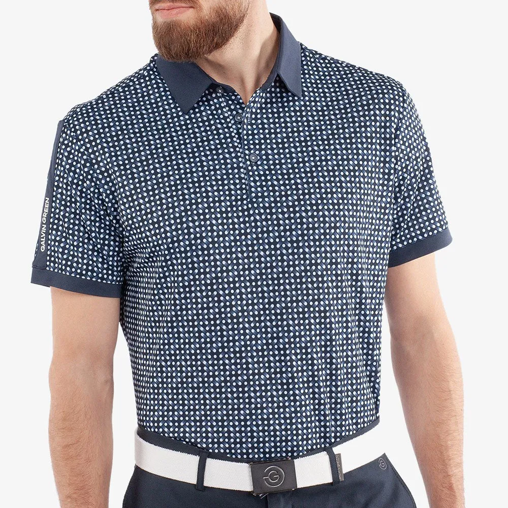 Galvin Green Melvin Polo Shirt - Navy/White Hit Your Next Level Own the Moment
