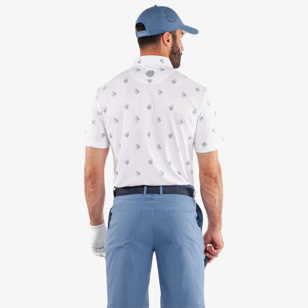 Galvin Green Memo Polo Shirt - White Confidence Starts Here Step Into Strength