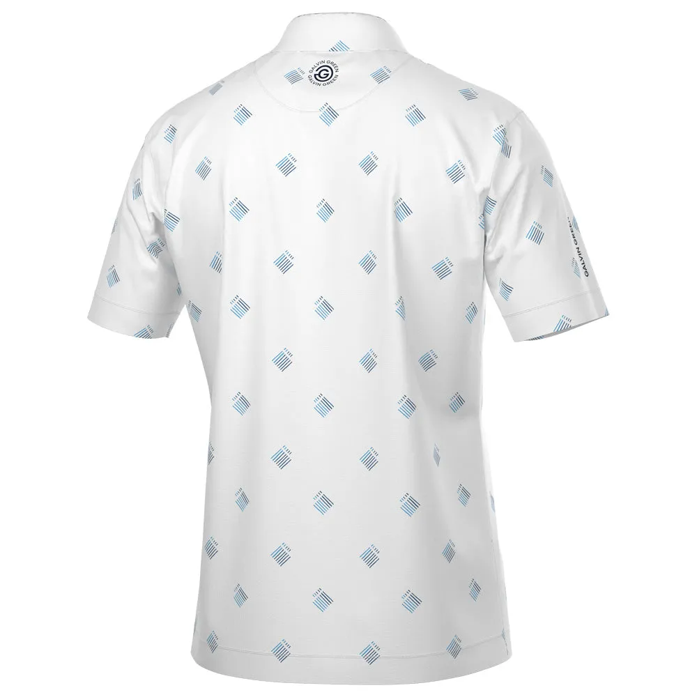 Limited Time Offer Memorial Day Sale Galvin Green Memo Polo Shirt - White