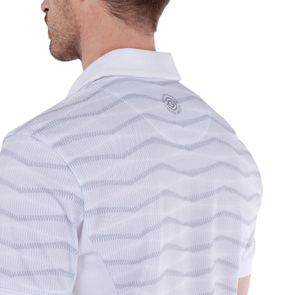 Affordable Limited Time Offer Galvin Green Merlin Polo Shirt - White/Cool Grey