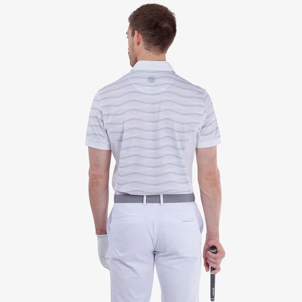 Fuel Your Fire Galvin Green Merlin Polo Shirt - White/Cool Grey
