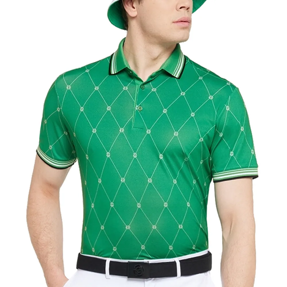 Galvin Green Miguel Polo Shirt - Golf Green/White Make a Statement