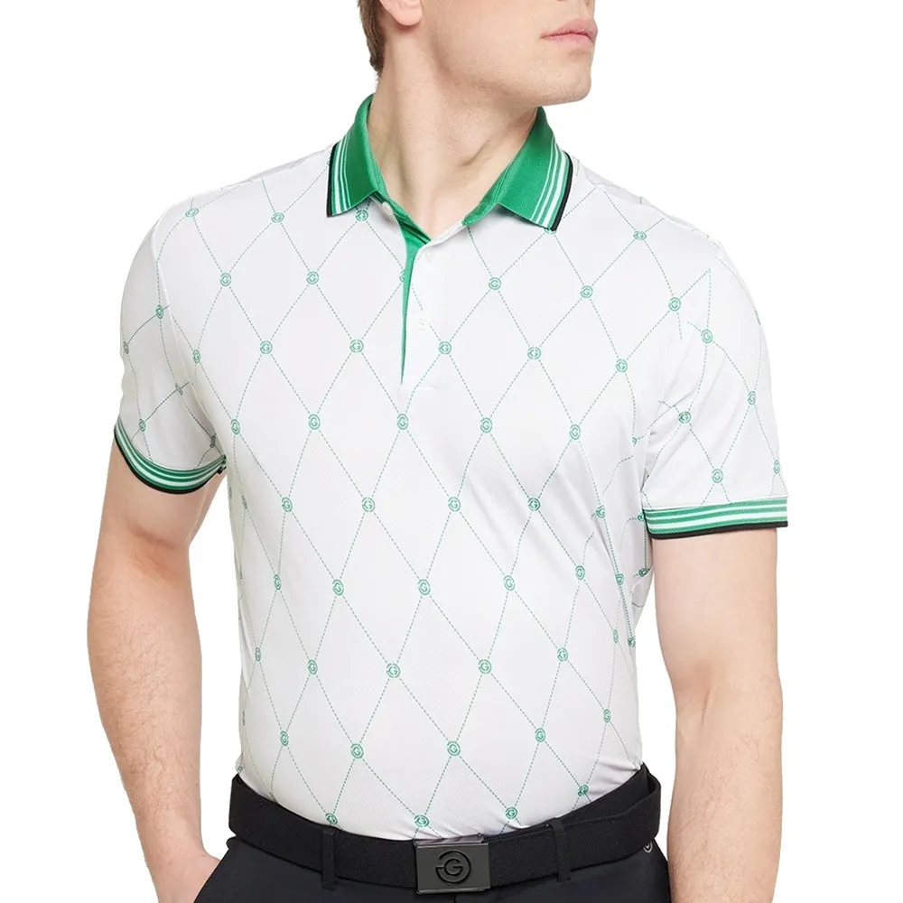 Galvin Green Miguel Polo Shirt - White/Golf Green Step into the Beat
